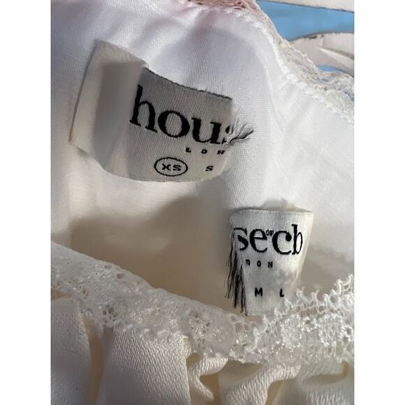 House of CB Kaia Ivory A-Line Mini Dress Size XS Extra Small - Picture 7 of 10